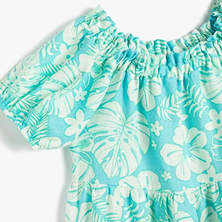 Koton Kids Çiçekli Elbise KOTON-3SKG80116AW1844