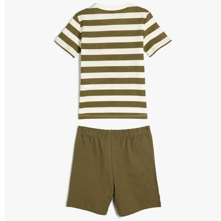 Koton Kids Çizgili Takım Koton-3Smb10158Tk793