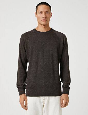 Basic Triko Kazak Bisiklet Yaka