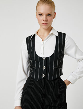 Düğmeli Cepken Yelek