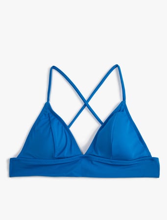Bikini Üstü Bralet Çapraz Askılı Kaplı