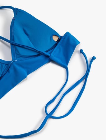 Bikini Üstü Bralet Çapraz Askılı Kaplı