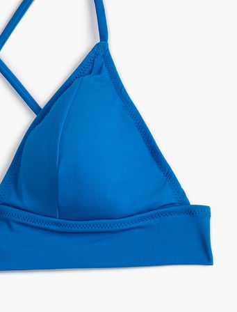 Bikini Üstü Bralet Çapraz Askılı Kaplı