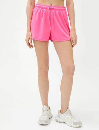 Mini Spor Şort Beli Bağlamalı
