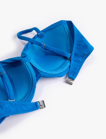 Push Up Bikini Üstü Dolgulu Balenli Çıkarılabilir Askılı