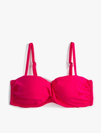 Push Up Bikini Üstü Dolgulu Balenli Çıkarılabilir Askılı