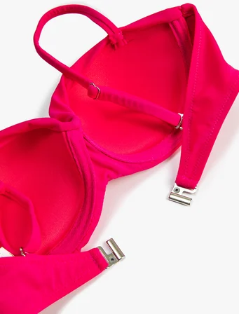 Push Up Bikini Üstü Dolgulu Balenli Çıkarılabilir Askılı