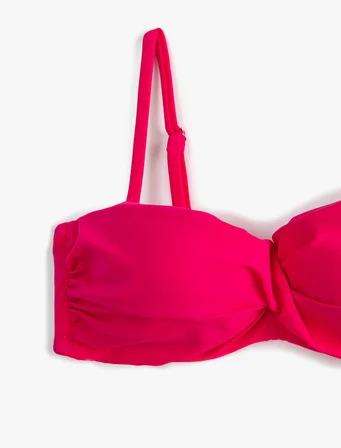 Push Up Bikini Üstü Dolgulu Balenli Çıkarılabilir Askılı
