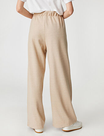 Rahat Pantolon Bol Paça Beli Bağlamalı