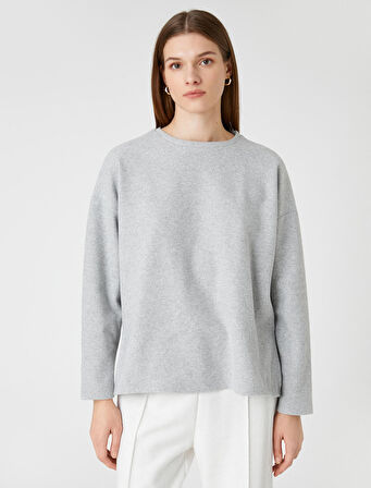 Relax Fit Sweatshirt Uzun Kollu