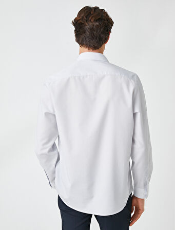 Basic Gömlek Klasik Manşet Yaka Uzun Kollu Non Iron