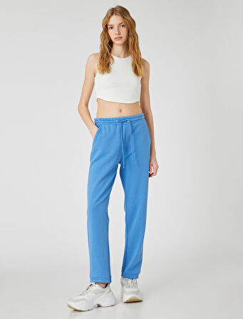 Jogger Eşofman Altı Cep Detaylı Paçası Beli Lastikli