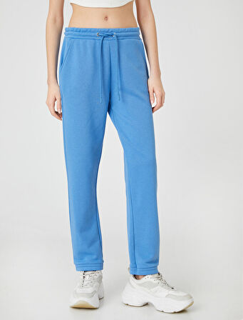 Jogger Eşofman Altı Cep Detaylı Paçası Beli Lastikli