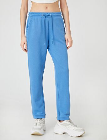 Jogger Eşofman Altı Cep Detaylı Paçası Beli Lastikli