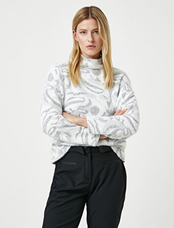 Koton X Şahika Ercümen - Yumuşak Dokulu Dik Yaka Kazak