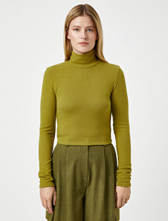 Şahika Ercümen X Koton - Ribanalı Balıkçı Yaka Basic Tişört