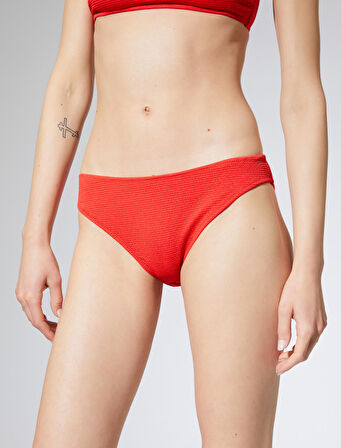 Bikini Altı Basic Normal Bel Dokulu
