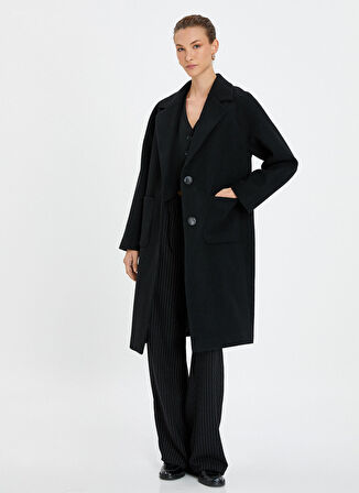 Koton Siyah Kadın Kaban 4WAK00050EW