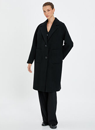 Koton Siyah Kadın Kaban 4WAK00050EW