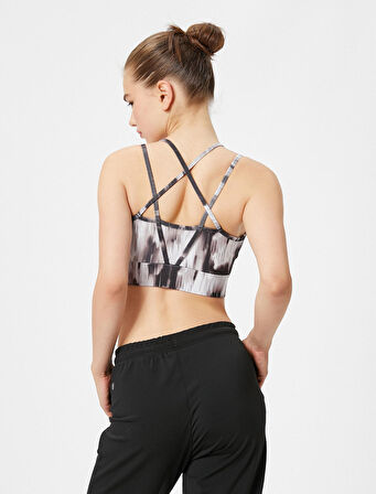 Sporcu Sütyeni Sırtı Çapraz Askı Detaylı 