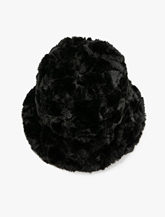 Kışlık Peluş Bucket Şapka