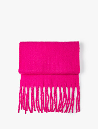 Uzun Atkı Püsküllü Yumuşak Dokulu