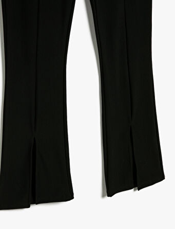 İspanyol Paça Tayt Yüksek Bel