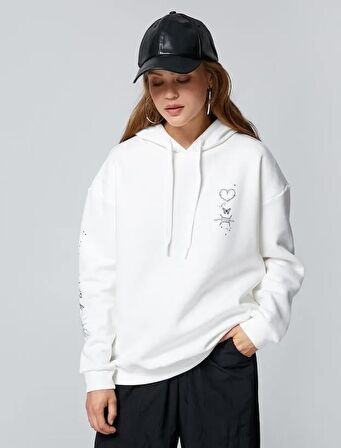 4WAL10028IK Koton Kadın  Sweat EKRU