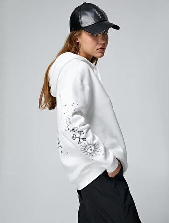 4WAL10028IK Koton Kadın  Sweat EKRU