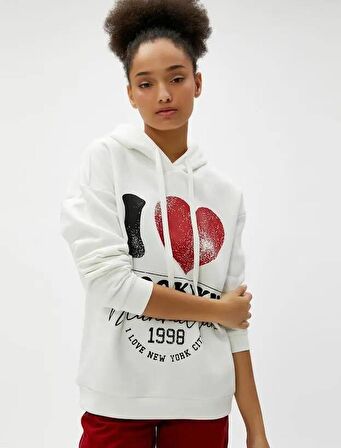 4WAL10042IK Koton Kadın  Sweat EKRU