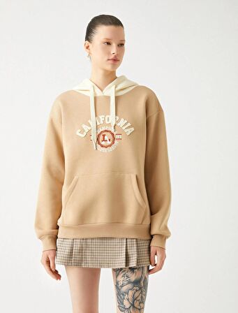 4WAL10050IK Koton Kadın  Sweat BEJ