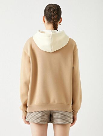 4WAL10050IK Koton Kadın  Sweat BEJ