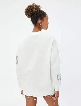 4WAL10055IK Koton Kadın  Sweat EKRU