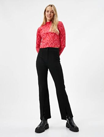 4WAL40010IK Koton Kadın  Tayt SİYAH