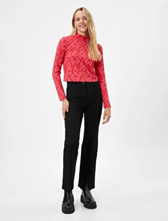 4WAL40010IK Koton Kadın  Tayt SİYAH