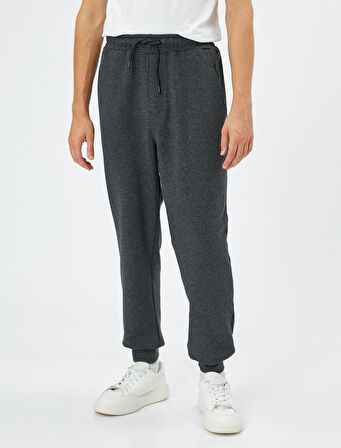 Jogger Eşofman Altı Beli Bağcıklı Cep Detaylı