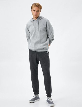 4WAM40008MK Koton Erkek  Sweat ANTRASİT