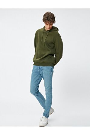 Erkek Açık İndigo Jeans