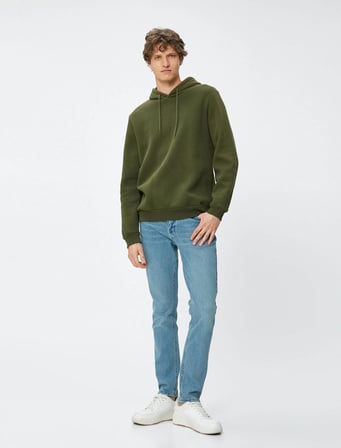 4WAM40011ND Koton Skinny MICHAEL Erkek Jean Pantolon AÇIK İNDİGO