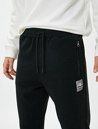 4WAM40013MK Koton Erkek Eşofman Alt SİYAH