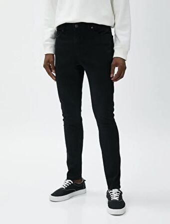 4WAM40026ND Koton Erkek  Jean Pantolon SİYAH
