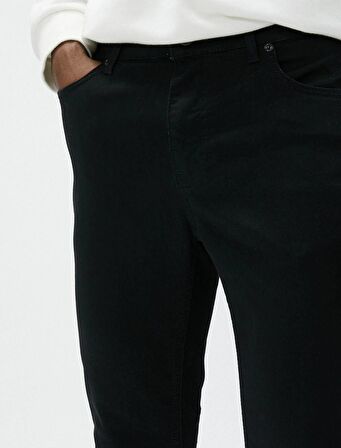 4WAM40026ND Koton JUSTIN Skinny Erkek  Jean Pantolon SİYAH