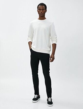 4WAM40026ND Koton JUSTIN Skinny Erkek  Jean Pantolon SİYAH