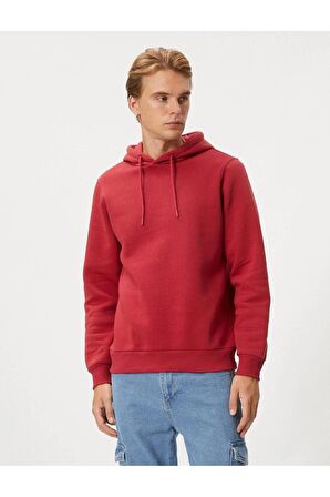 4WAM70023MK Koton Erkek Sweat BORDO