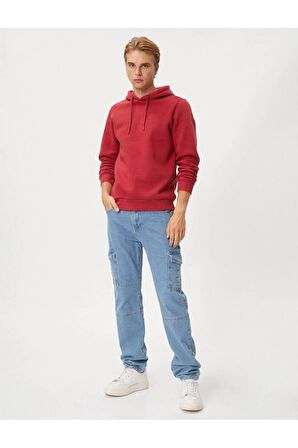 4WAM70023MK Koton Erkek Sweat BORDO