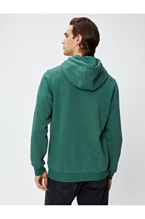 Basic Kapşonlu Sweat Uzun Kollu Şardonlu
