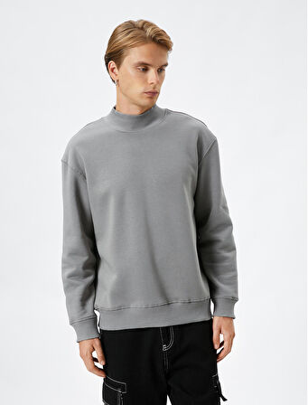 Dik Yaka Kazak Basic Uzun Kollu Ribanalı