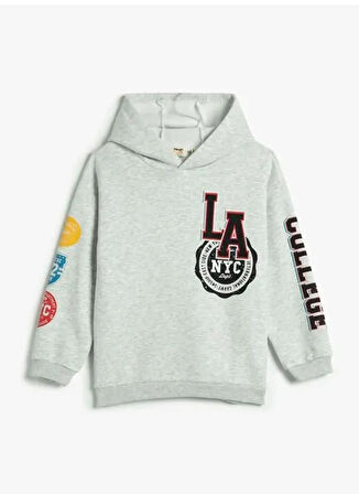 Koton Baskılı Erkek Çocuk Gri Sweatshırt 4WKB10013TK