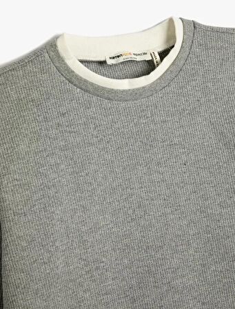 4WKB10028TK Koton Erkek Çocuk  Sweat HAKİ