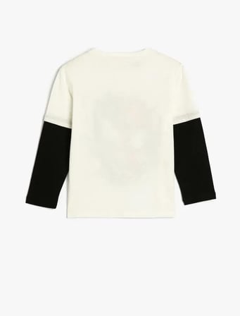 Koton Baskılı Beyaz Erkek Çocuk T-Shirt 4WKB10050TK